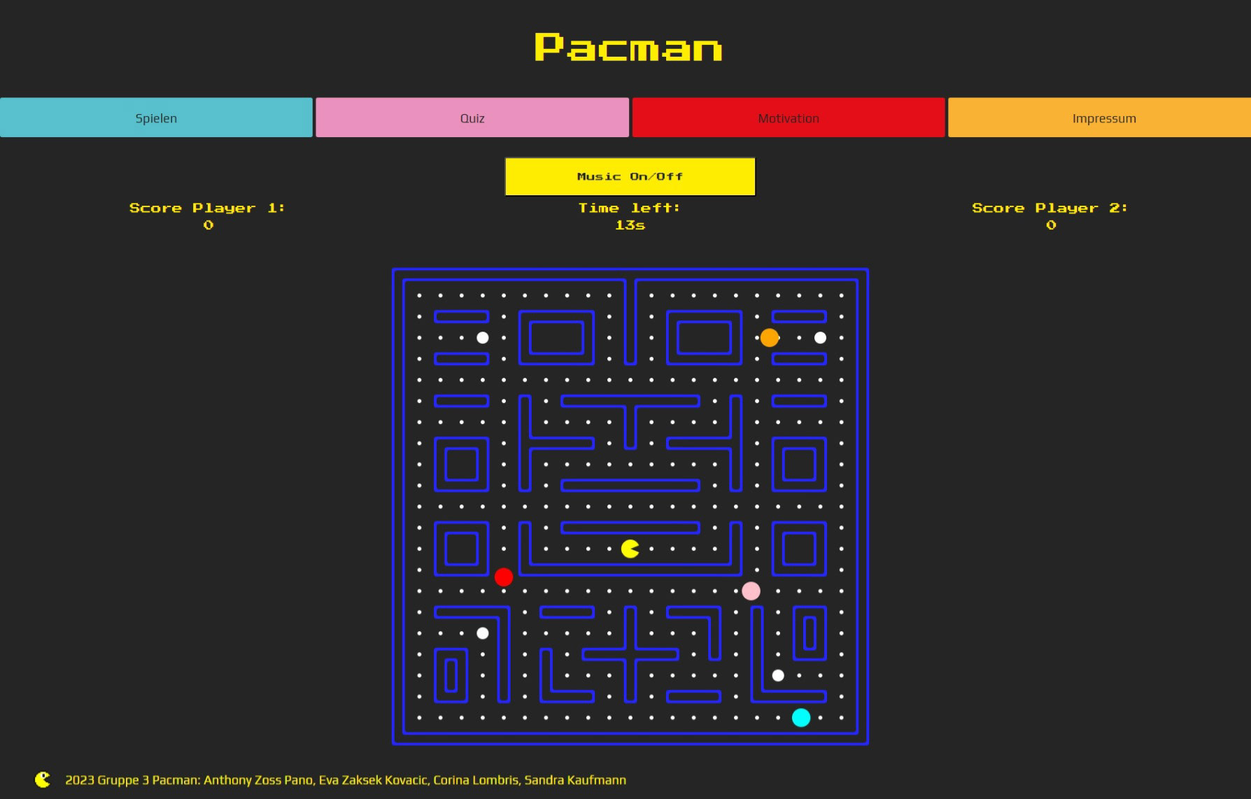 Gameplay-Screen PacMan Battle