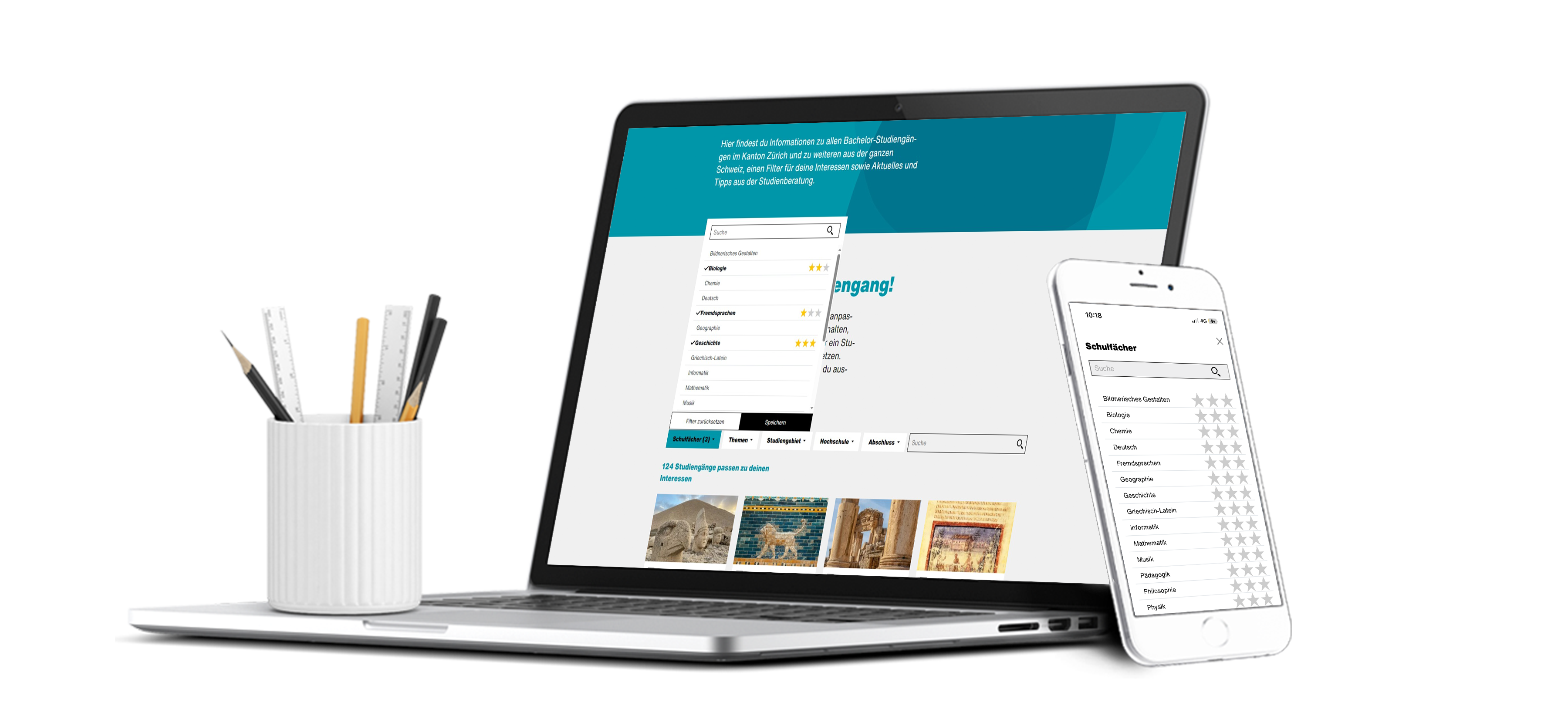 Studienwahl Filtering Fuction